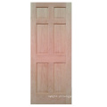 Maple, carvalho, cereja, pinho, alder 6panel folheado porta de madeira